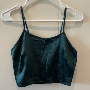 Emerald crop top